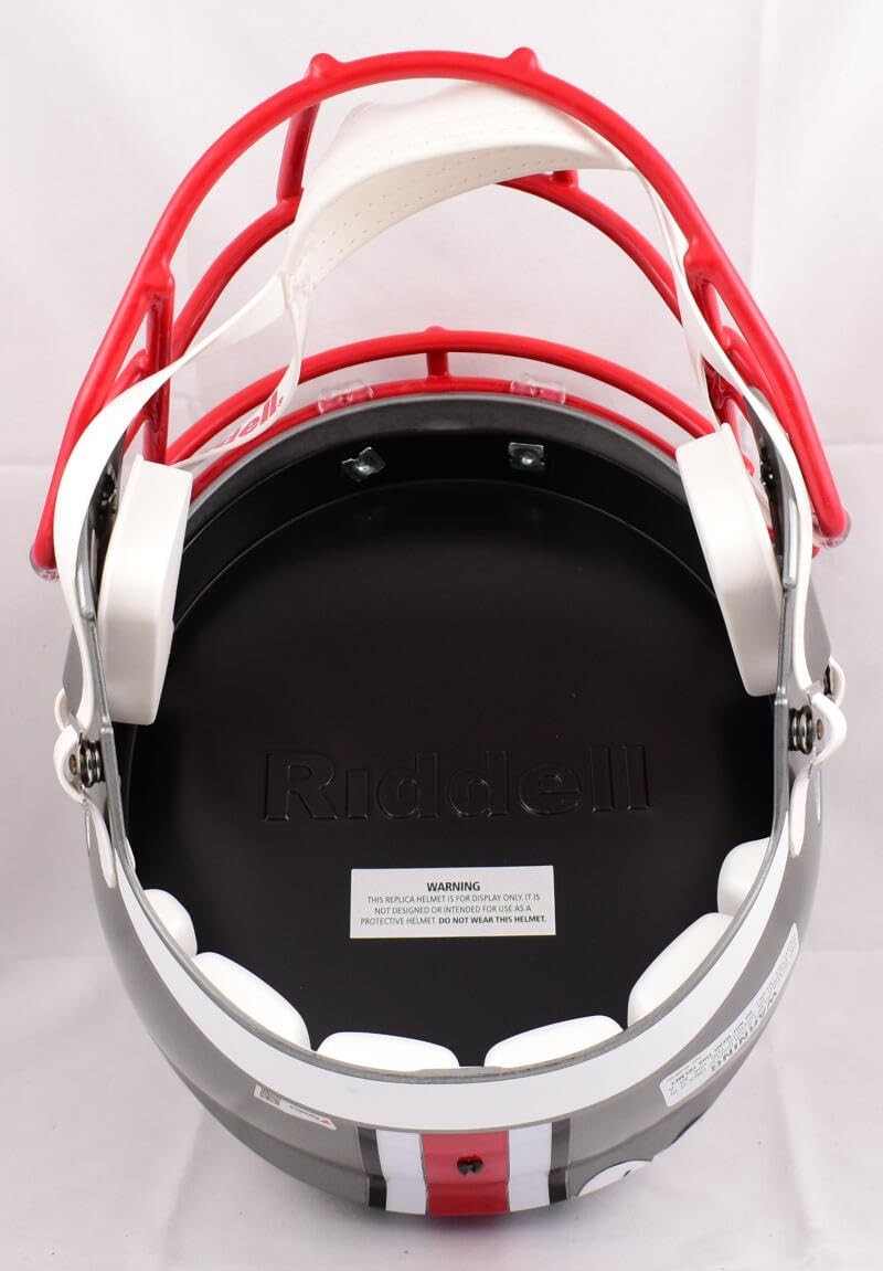 Jaxon Smith-Njigba Signed Ohio State Buckeyes Full Size Flash Speed Helmet