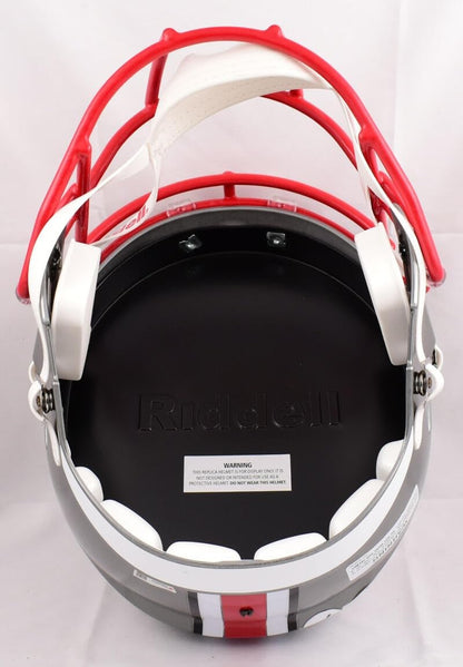 Jaxon Smith-Njigba Signed Ohio State Buckeyes Full Size Flash Speed Helmet