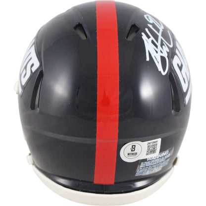 Michael Strahan Signed New York Giants Throwback Mini Helmet