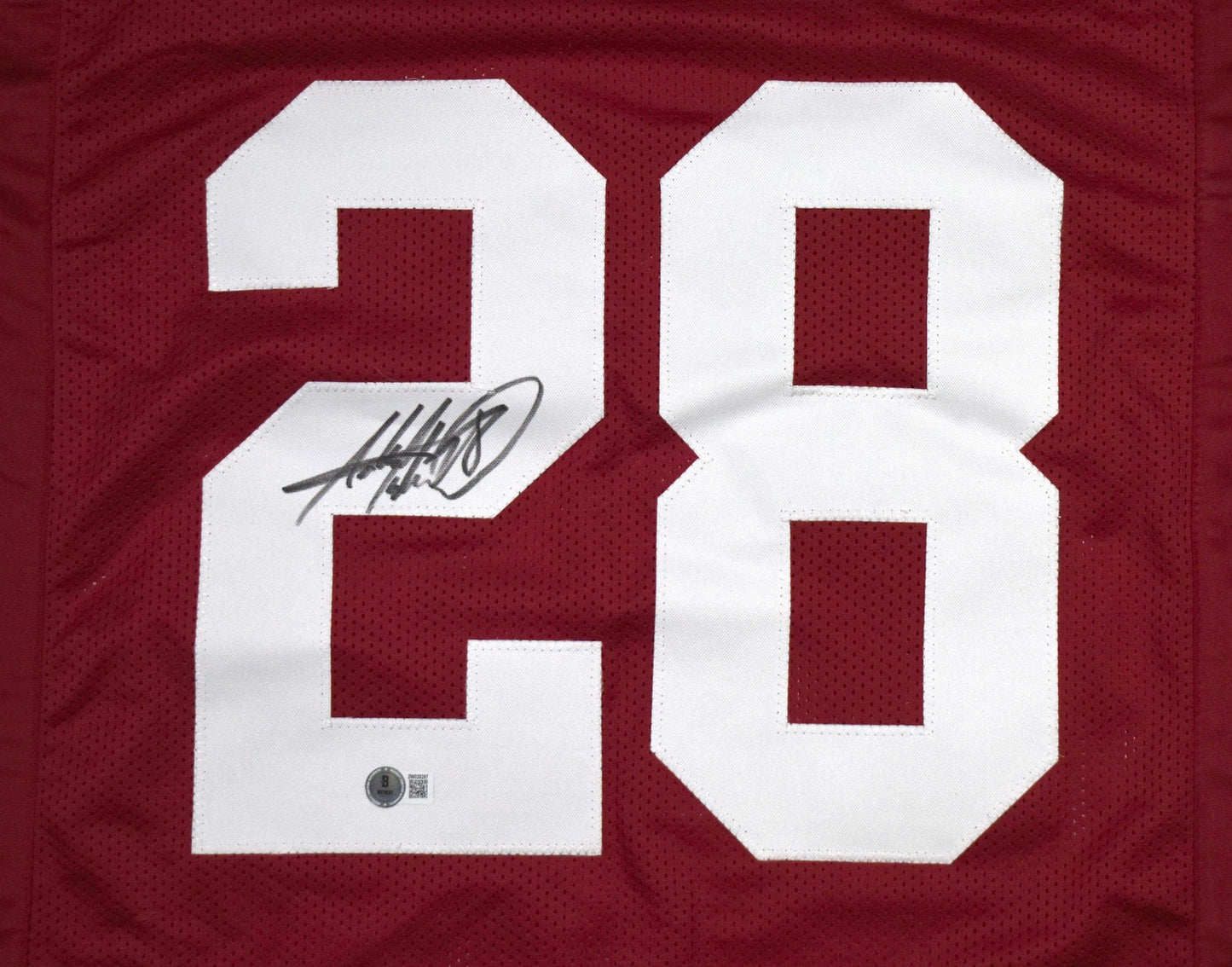 Adrian Peterson Signed Oklahoma Style Maroon Custom Jersey