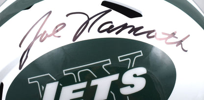 Joe Namath Signed New York Jets Full Size Riddell Speed Replica Helmet
