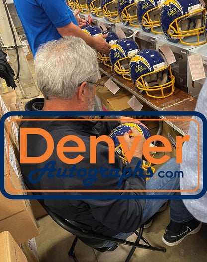 Dan Fouts, Charlie Joiner & Kellen Winslow Sr Signed Chargers Authentic Helmet