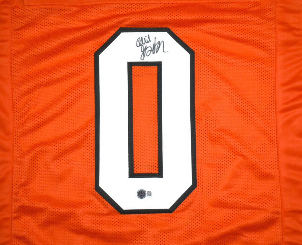 Ollie Gordon II Signed Orange Custom Football Jersey