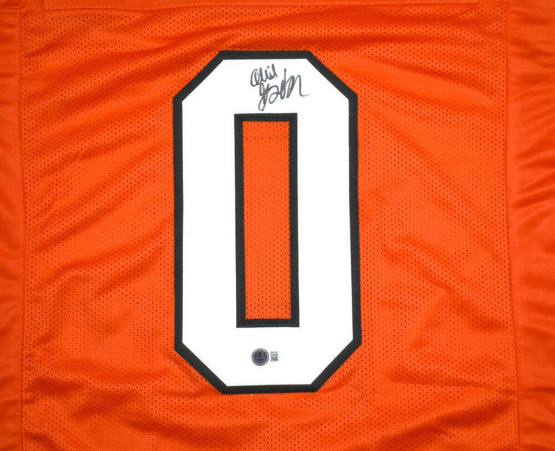 Ollie Gordon II Signed Orange Custom Football Jersey