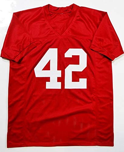 Eddie Lacy Signed Crimson Custom College Style Jersey