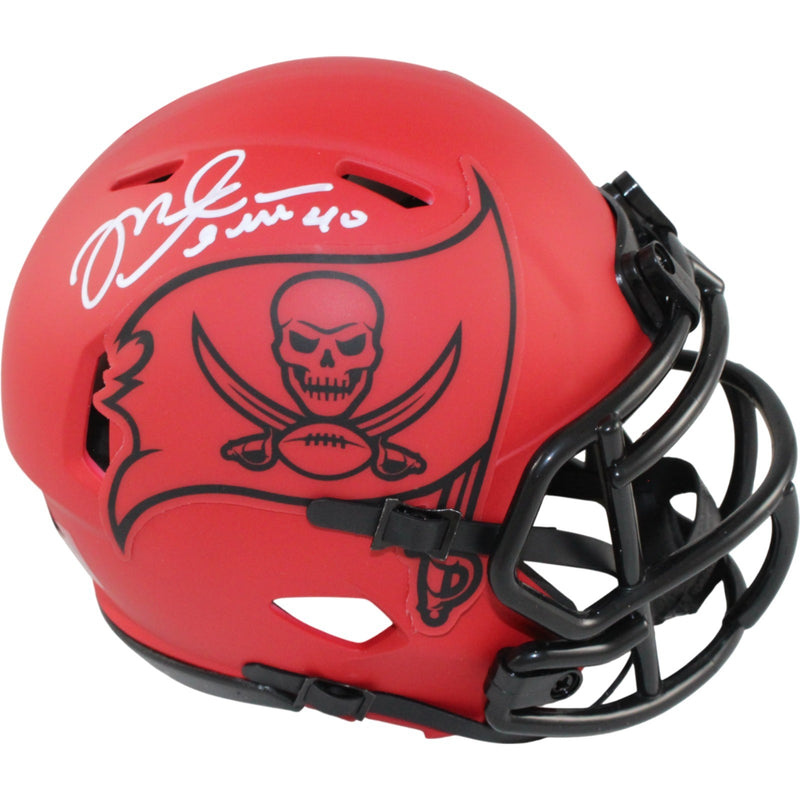 Mike Alstott Autographed Tampa Bay Buccaneers Rave Mini Helmet