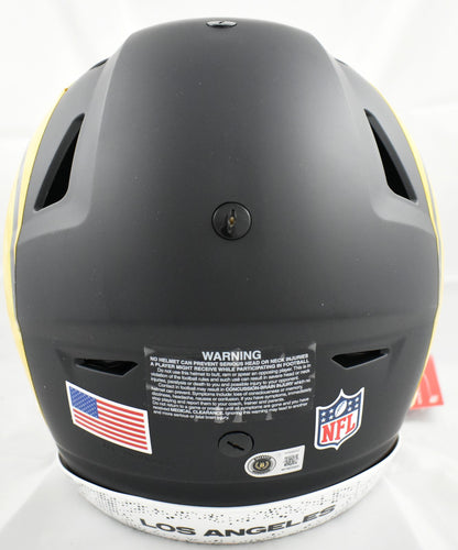 Torry Holt Autographed Los Angeles Rams Full Size Rivalries Speedflex Helmet