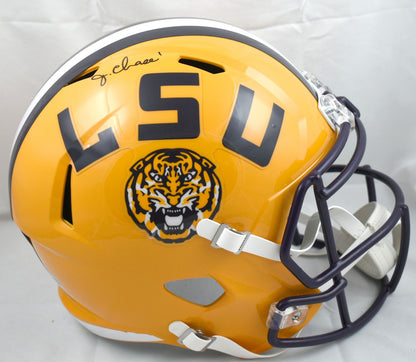 Ja'Marr Chase Signed LSU Tigers Full Size Speed Replica Helmet - Black