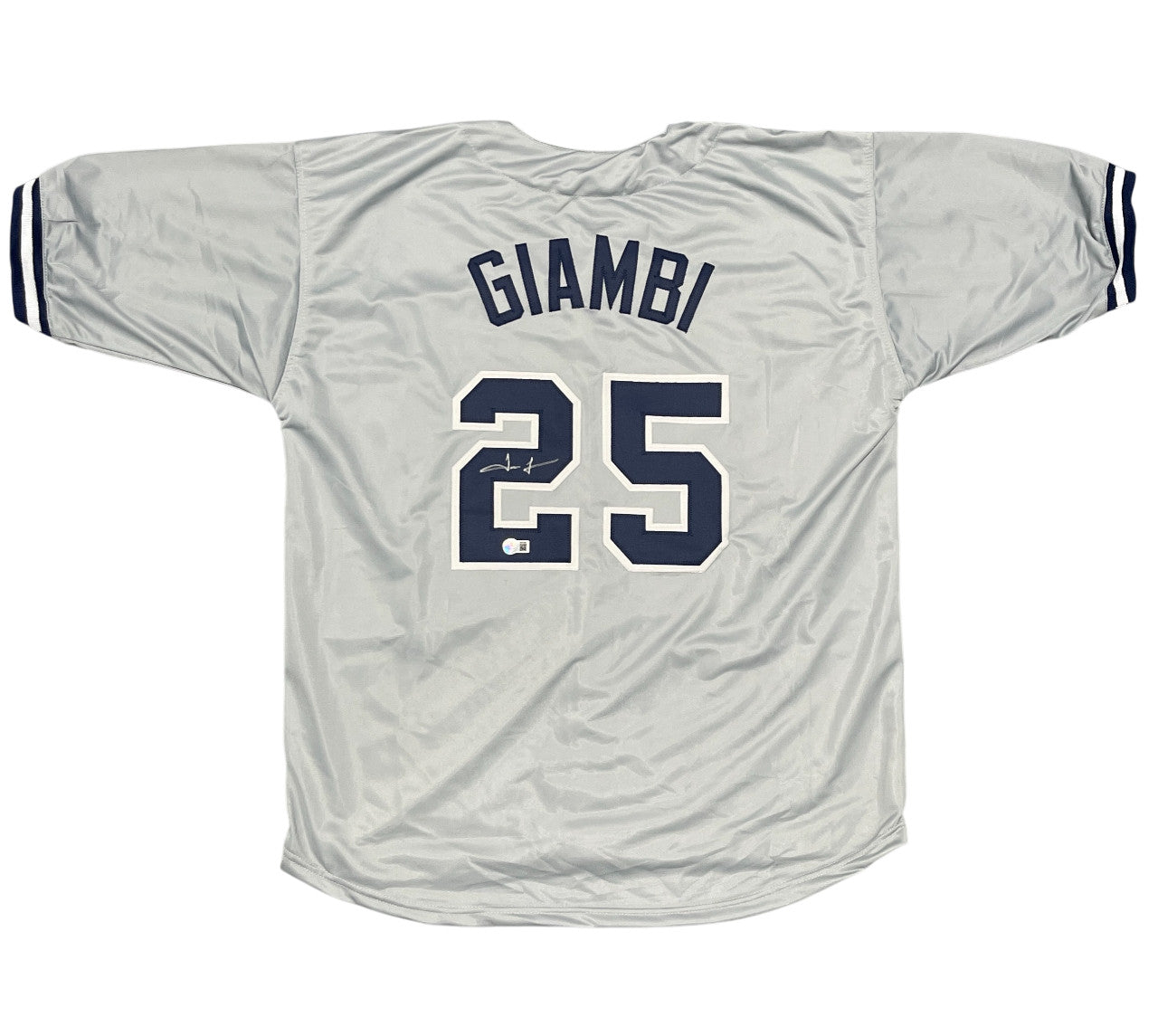 Jason Giambi Signed New York Yankees Custom Jersey (BAS COA)