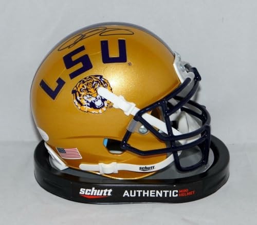 Odell Beckham Signed LSU Tigers Gold Mini Helmet