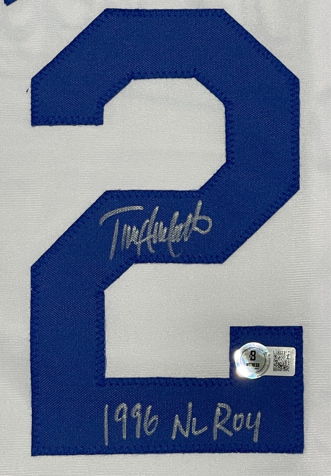 Todd Hollandsworth Signed LA Dodgers Custom Jersey (96 NL ROY)
