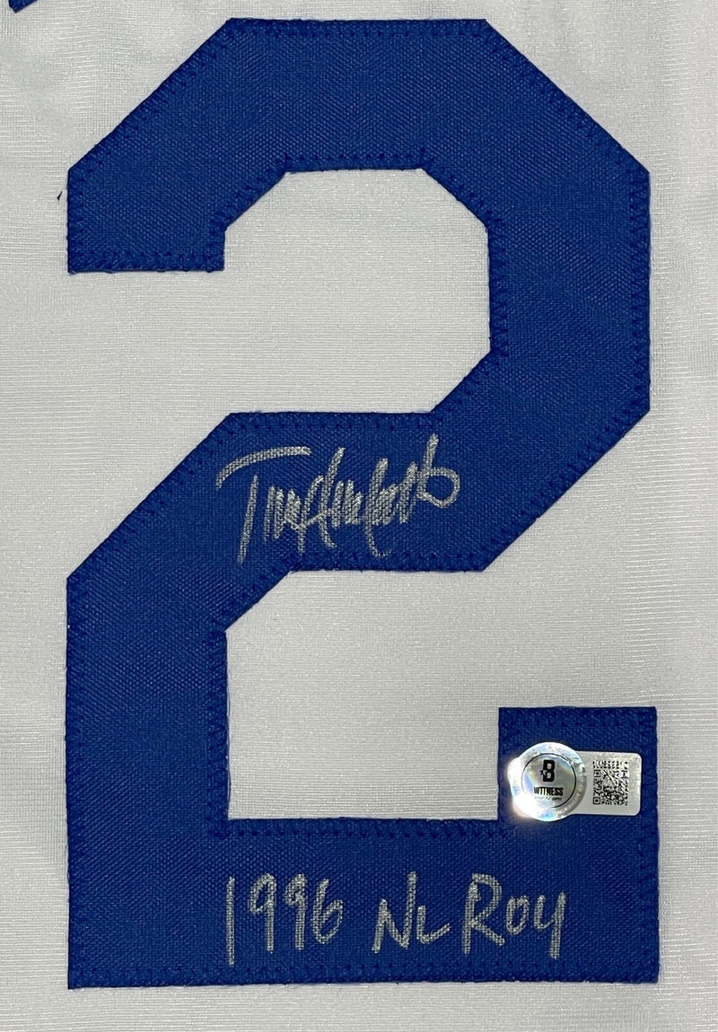 Todd Hollandsworth Signed LA Dodgers Custom Jersey (96 NL ROY)