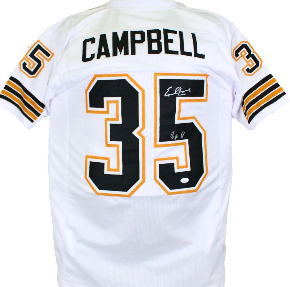 Earl Campbell Autographed White Custom Jersey - HOF 91