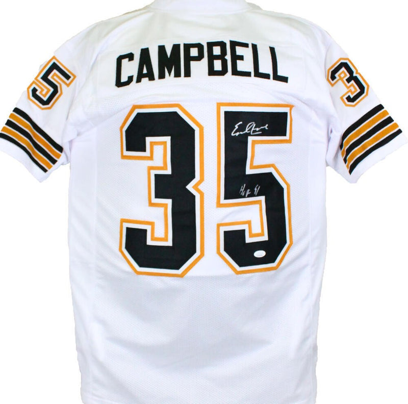 Earl Campbell Autographed White Custom Jersey - HOF 91