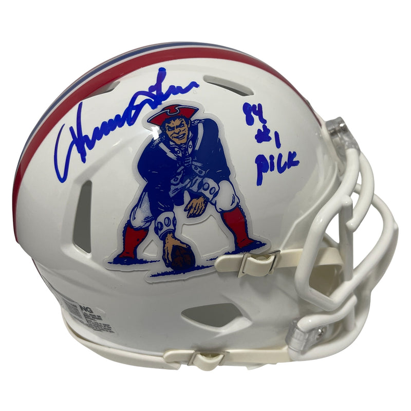 Irving Fryar Signed New England Patriots Throwback Mini Helmet (#1 Pick)