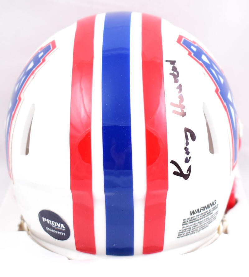 Kenny Houston Autographed Houston Oilers 1981-96 Throwback Mini Helmet