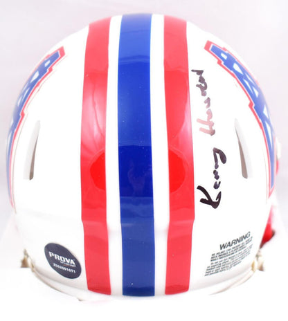 Kenny Houston Autographed Houston Oilers 1981-96 Throwback Mini Helmet