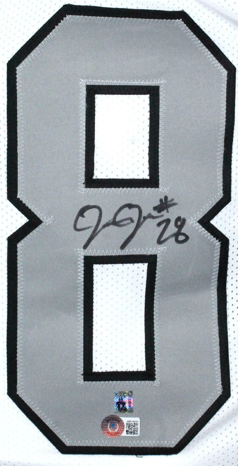 Josh Jacobs Signed Las Vegas Raiders White Color Rush Custom Jersey