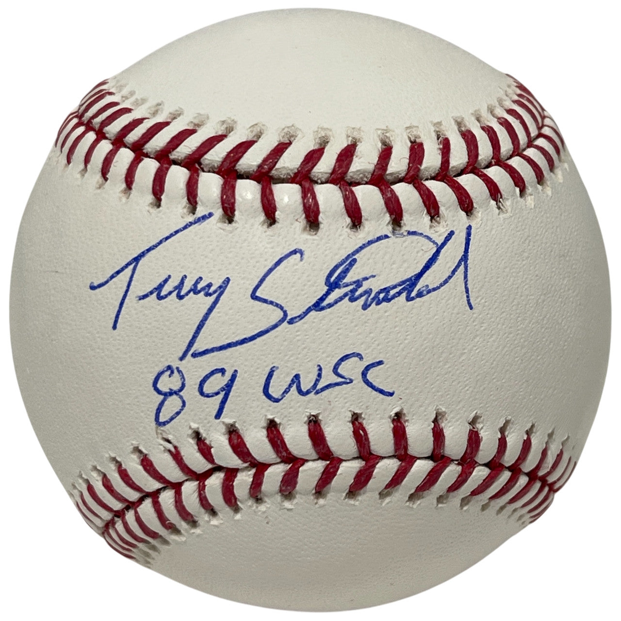 Terry Steinbach Signed Official Major League Baseball (89 WSC Inscription)