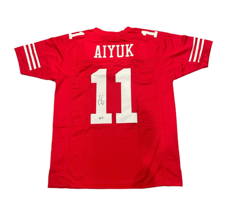 Brandon Aiyuk Custom Jersey - San Francisco 49ers (Beckett Witness)