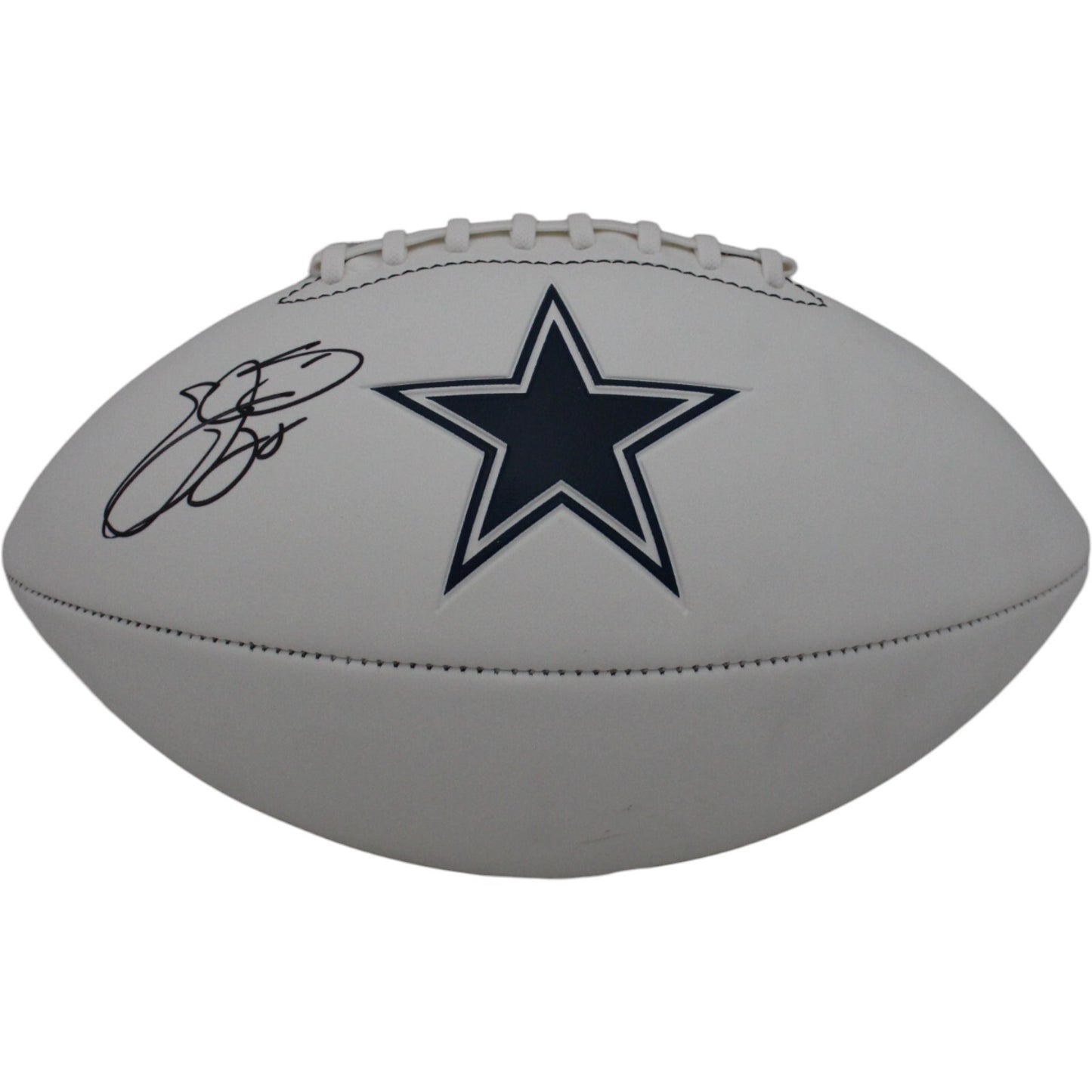 Emmitt Smith Signed Dallas Cowboys Logo Football (Beckett)