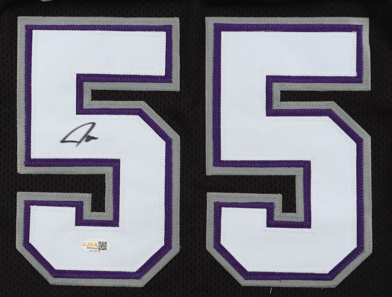 Jason Williams Signed Sacramento Kings Black Custom Jersey