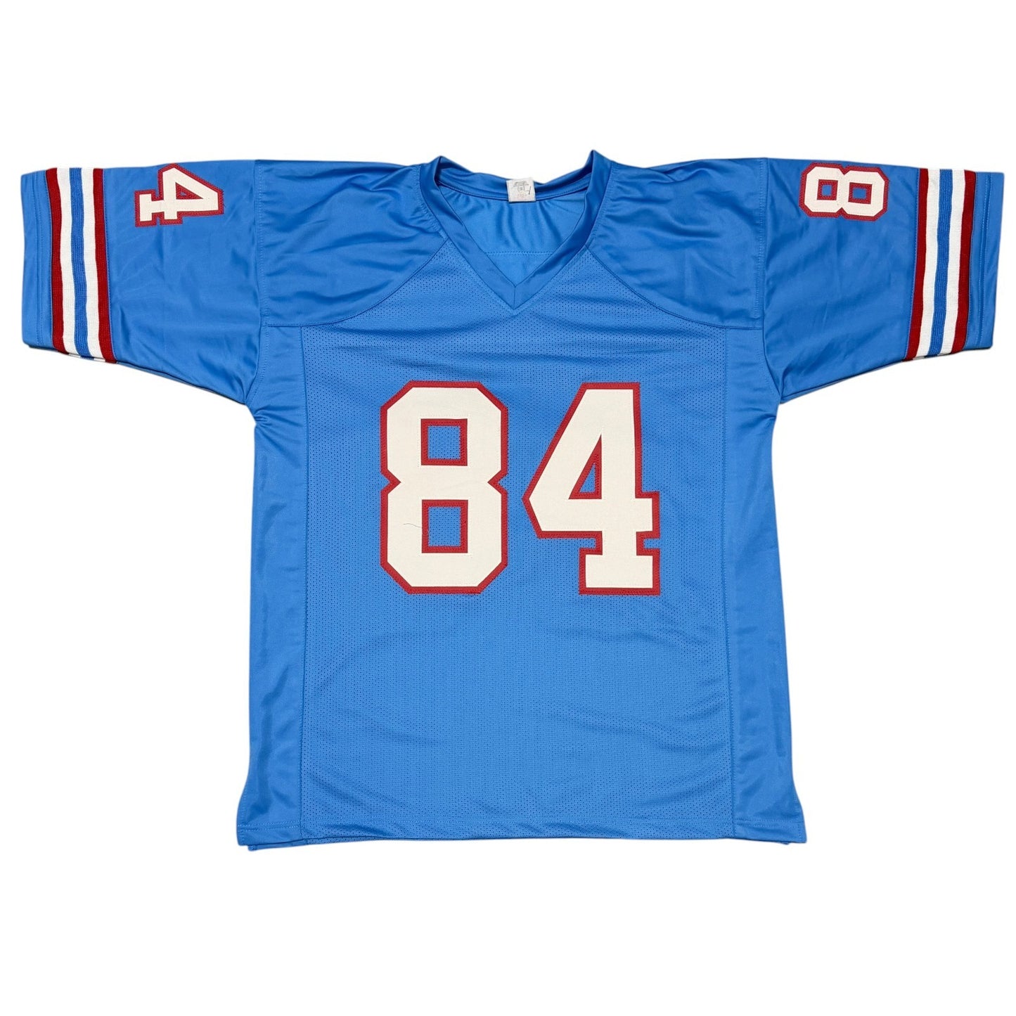 Billy White Shoes Johnson Signed Houston Oilers Jersey
