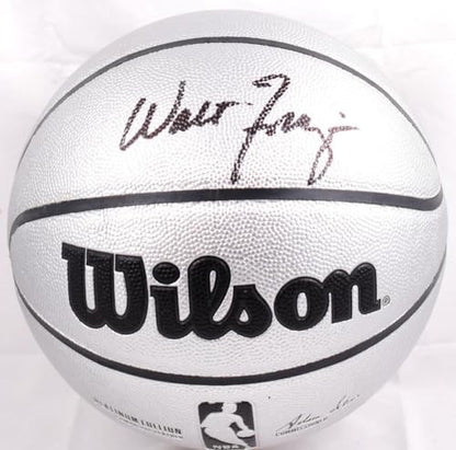 Walt Frazier Autographed Official NBA Wilson Platinum Basketball