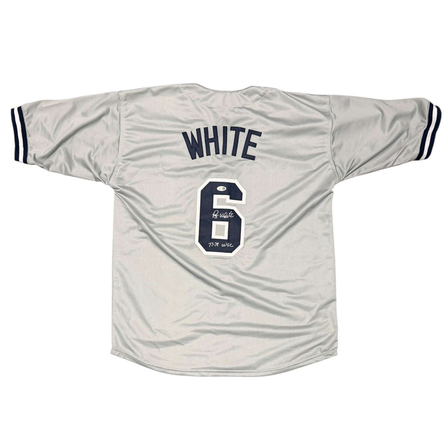 Roy White Signed New York Yankees Custom Jersey (77-78 WSC) JSA COA