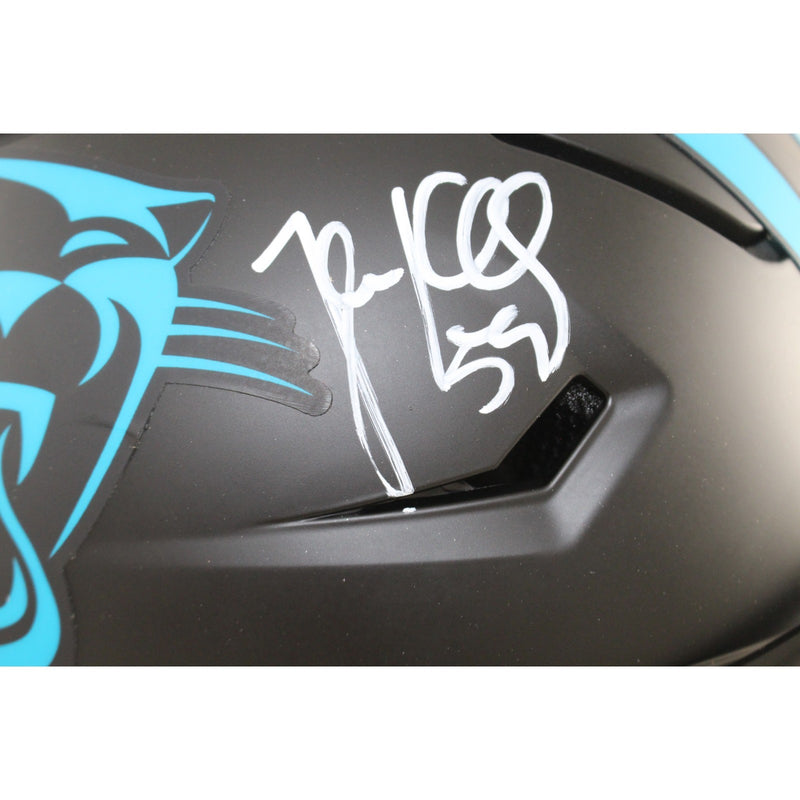 Luke Kuechly Autographed Carolina Panthers Full Size SpeedFlex Alternate Helmet