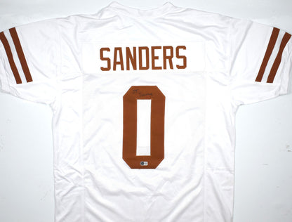 Ja'Tavion Sanders Autographed White Custom Jersey