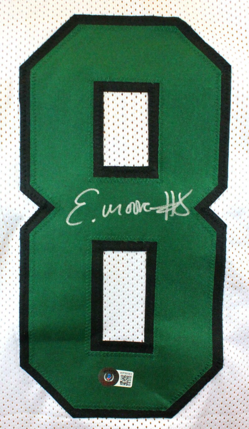 Elijah Moore Signed White Custom Football Jersey
