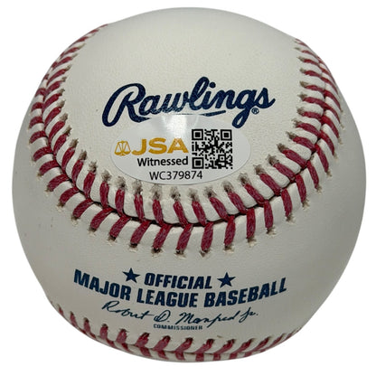 Bret Saberhagen Autographed ROMLB Baseball "85 WS MVP" JSA Witnessed