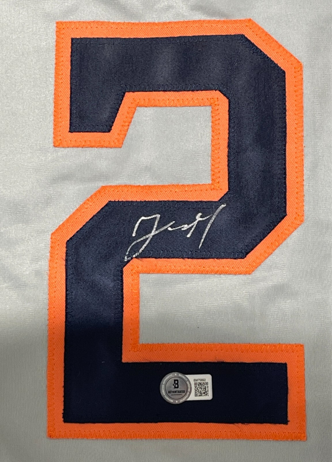 Yainer Diaz Houston Astros Signed Custom Jersey Beckett BAS