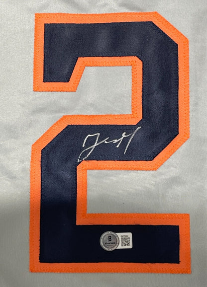Yainer Diaz Houston Astros Signed Custom Jersey Beckett BAS