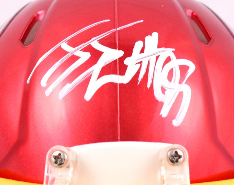 JJ Watt Signed Arizona Cardinals Flash Edition Mini Helmet