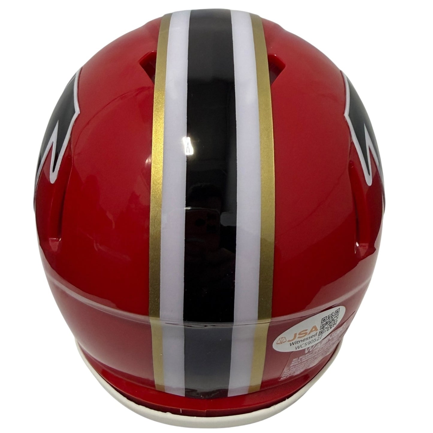 Andre Rison Signed Atlanta Falcons Throwback 1966-69 Mini Helmet