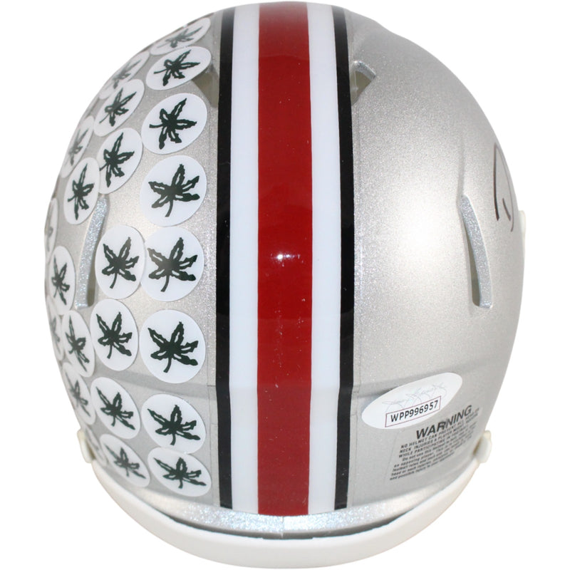 Denzel Ward Signed Ohio State Buckeyes Mini Helmet JSA