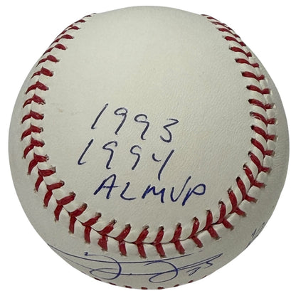 Frank Thomas Autographed ROMLB Baseball with 3 Stat Inscriptions (JSA COA)