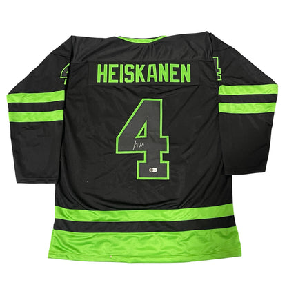 Miro Heiskanen Signed Dallas Stars Custom Black Jersey (Beckett Witnessed)