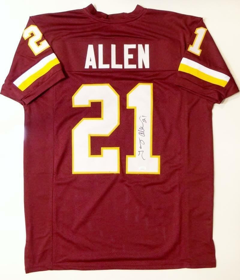 Terry Allen Autographed Maroon Custom Jersey