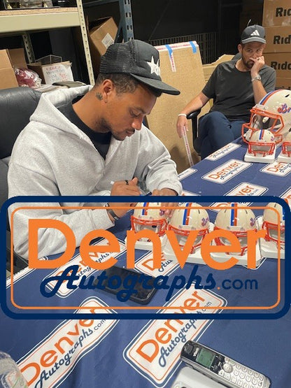 Patrick Surtain Signed Denver Broncos Retro Mini Helmet