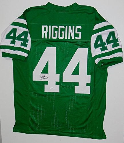John Riggins Signed New York Jets Style Custom Green Jersey