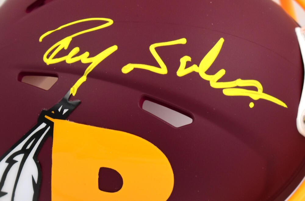 Ricky Sanders Signed Washington Amp Speed Mini Helmet