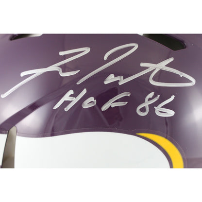Fran Tarkenton Signed Minnesota Vikings Authentic Throwback Full Size Helmet