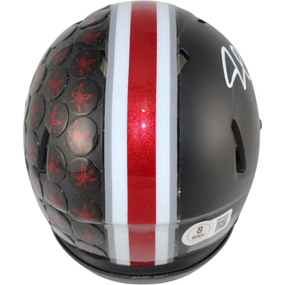 Jonathon Cooper Signed Ohio State Buckeyes Black Mini Helmet