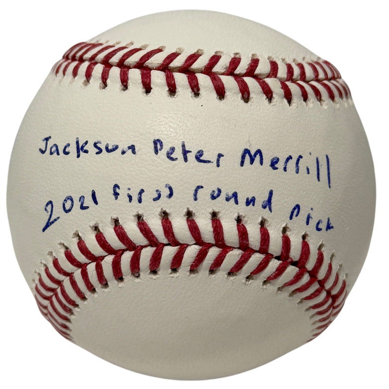 Jackson Merrill Full Name Signed San Diego Padres Official MLB Baseball JSA
