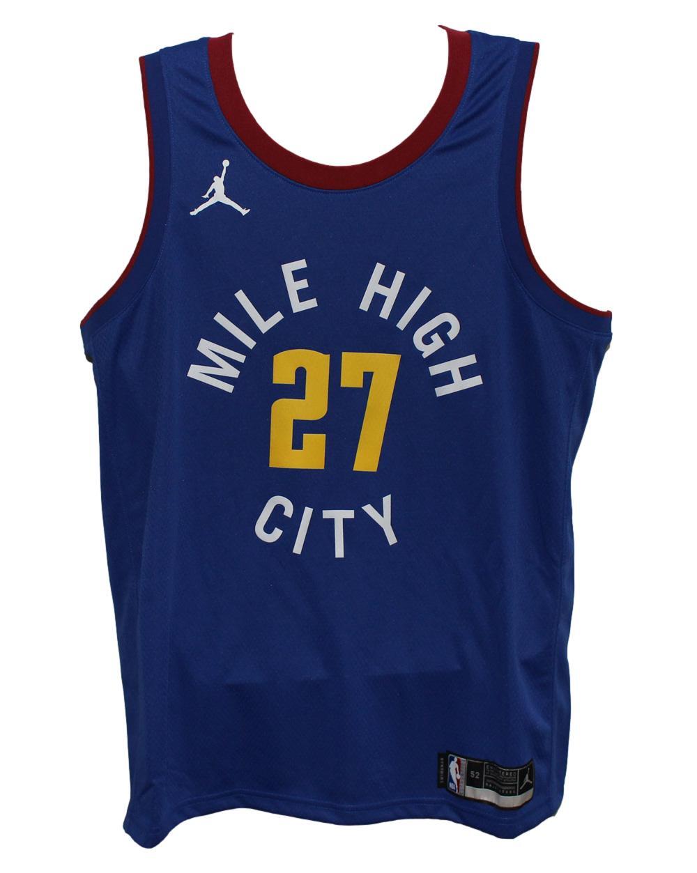 Jamal Murray Signed Denver Nuggets Blue Dri-Fit Basketball Jersey