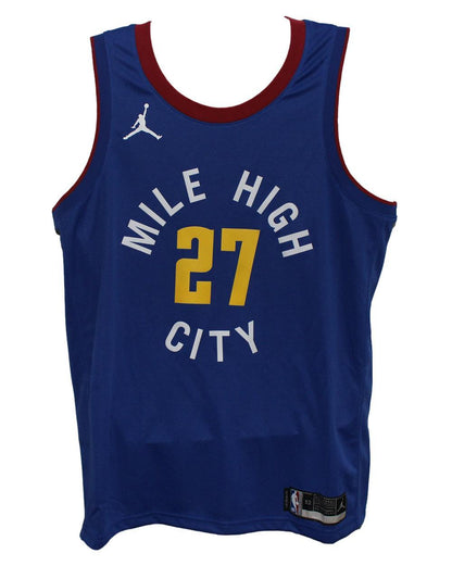 Jamal Murray Signed Denver Nuggets Blue Dri-Fit Basketball Jersey