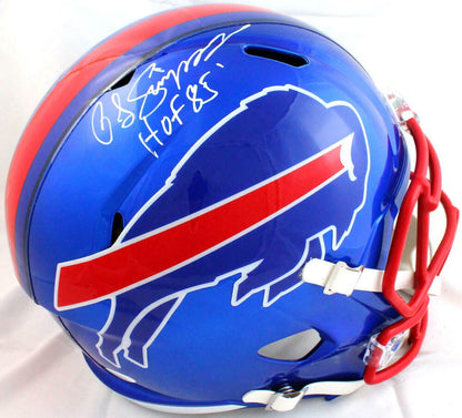 OJ Simpson Signed Buffalo Bills Full Size Flash Speed Helmet